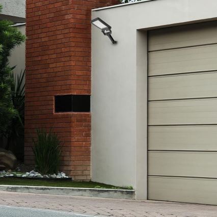 LED Ηλιακός προβολέας με αισθητήρα LED/5W/3,7V 4000K 1500 mAh IP54 μαύρο