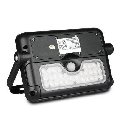 LED ηλιακός προβολέας με αισθητήρα LED/5W/3,7V IP65 4000K 3000 mAh