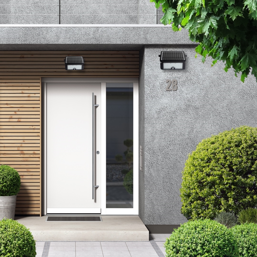 LED ηλιακός προβολέας με αισθητήρα κίνησης και λυκόφωτος EPAD LED/10W/3000 mAh 7,4V 4000K IP65