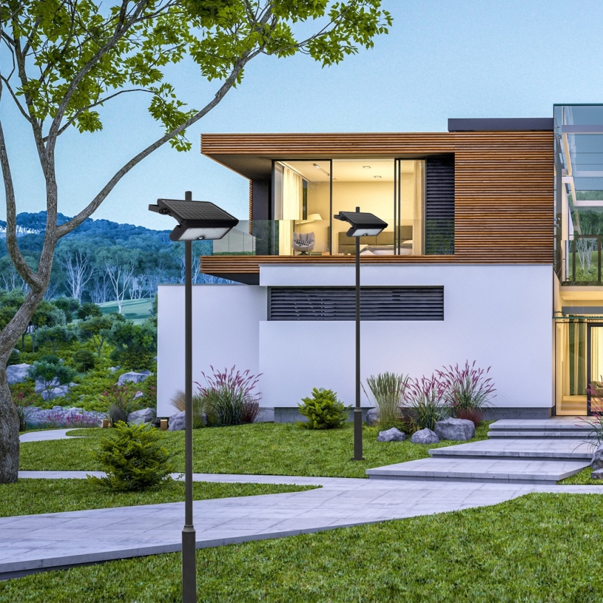 LED ηλιακός προβολέας με αισθητήρα κίνησης και λυκόφωτος EPAD LED/10W/3000 mAh 7,4V 4000K IP65