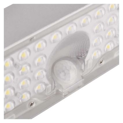 LED ηλιακός προβολέας με αισθητήρα κίνησης LED/3,7V 3000mAh 4000K IP65 λευκός