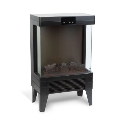 LED ηλεκτρικό τζάκι με θέρμανση LED/2000W/230V + τηλεχειριστήριο