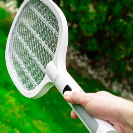 LED Ηλεκτρική παγίδα εντόμων 2 σε 1 με οθόνη LCD 1200 mAh/5V λευκό