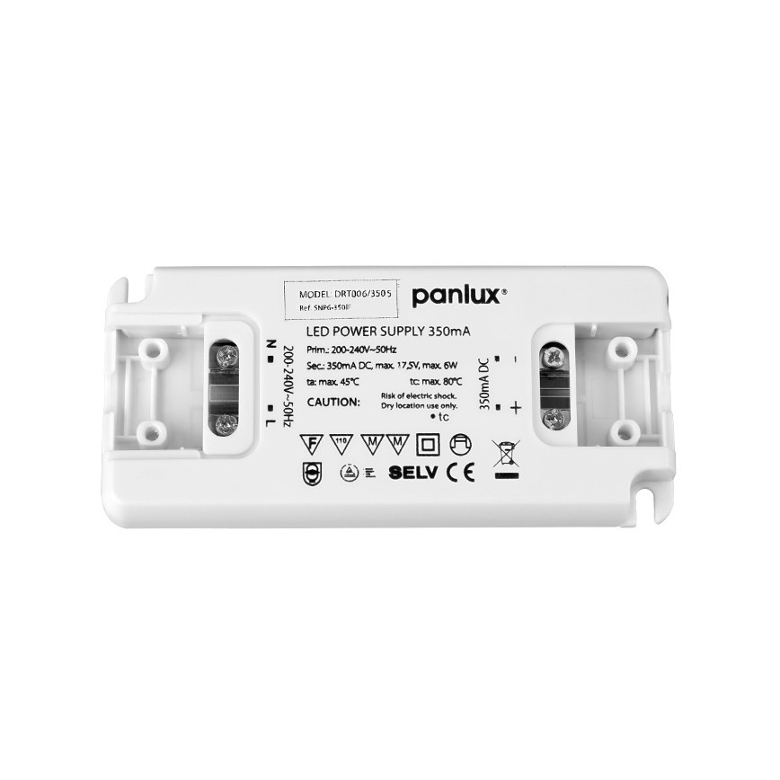 LED Ηλεκτρονικός Μετασχηματιστής DRIVER 6W/350mA/230V