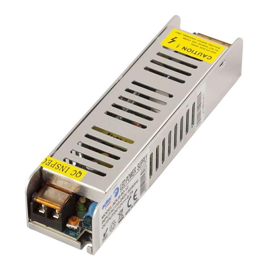 LED Ηλεκτρονικός μετασχηματιστής LED/80W/12V