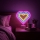 LED neon επιτραπέζιο διακοσμητικό LED/2W/3xAA USB καρδιά