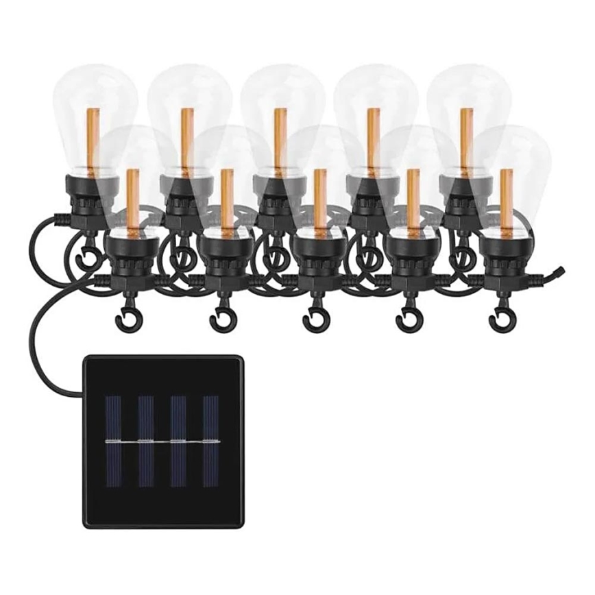LED ηλιακή διακοσμητική γιρλάντα 10xLED/0,6W/1,2V 4,5m IP44 800 mAh