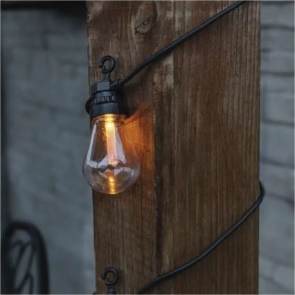 LED ηλιακή διακοσμητική γιρλάντα 10xLED/0,6W/1,2V 4,5m IP44 800 mAh