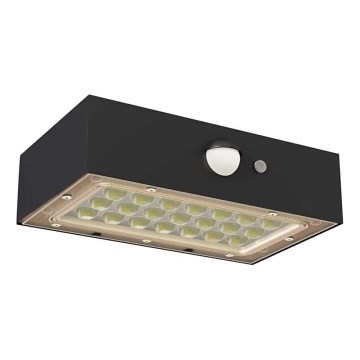 LED ηλιακός προβολέας με αισθητήρα κίνησης LED/3,7V 1200mAh 4000K IP65 μαύρο
