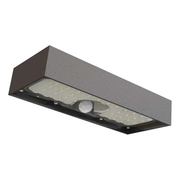 LED ηλιακός προβολέας με αισθητήρα κίνησης LED/3,7V 3000mAh 4000K IP65 μαύρο