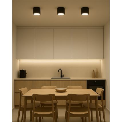 LED σποτ 10W/230V 3000/4000/6400K Ø 12 cm μαύρο