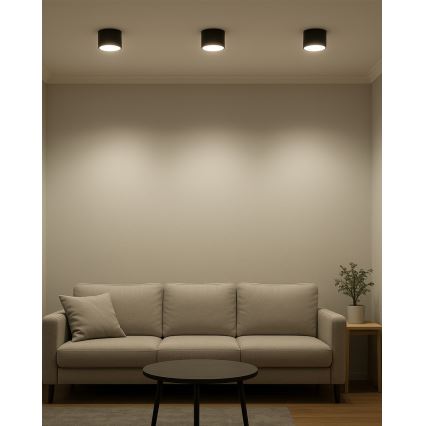 LED σποτ 10W/230V 3000/4000/6400K Ø 12 cm μαύρο