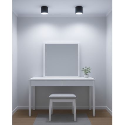 LED σποτ 10W/230V 3000/4000/6400K Ø 12 cm μαύρο