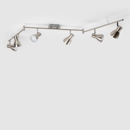 LED σποτ φωτιστικό 6xE14/5W/230V ματ χρώμιο