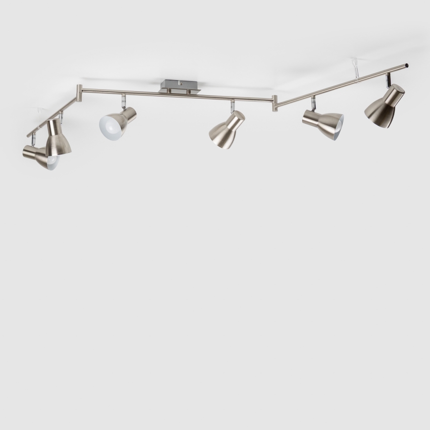 LED σποτ φωτιστικό 6xE14/5W/230V ματ χρώμιο