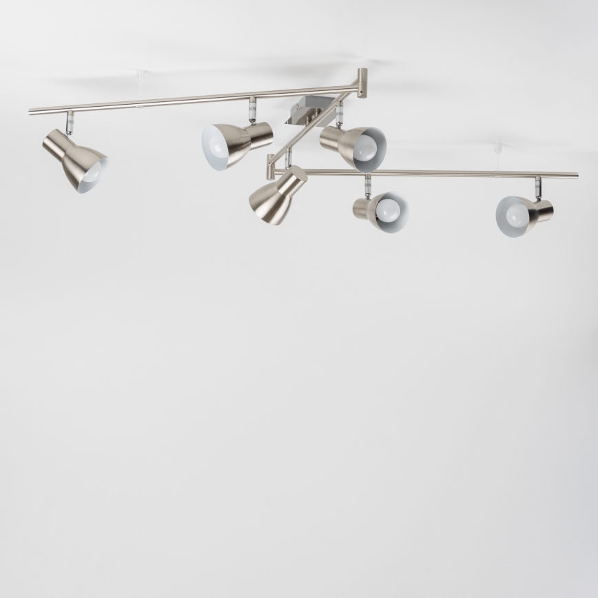 LED σποτ φωτιστικό 6xE14/5W/230V ματ χρώμιο