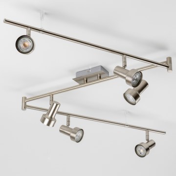 LED σποτ φωτιστικό 6xGU10/4,7W/230V ματ χρώμιο