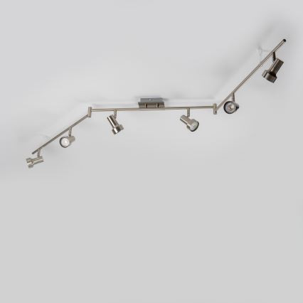 LED σποτ φωτιστικό 6xGU10/4,7W/230V ματ χρώμιο