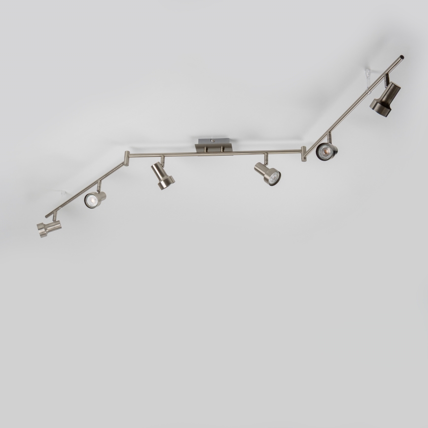 LED σποτ φωτιστικό 6xGU10/4,7W/230V ματ χρώμιο