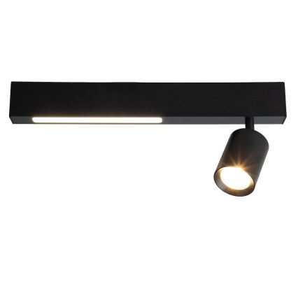 LED Σποτ MAGNET LED/5W/230V + 1xGU10/60W 3000/4000K μαύρο