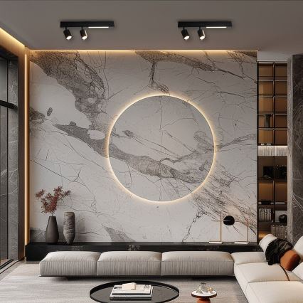 LED Σποτ MAGNET LED/5W/230V + 2xGU10/60W 3000/4000K μαύρο