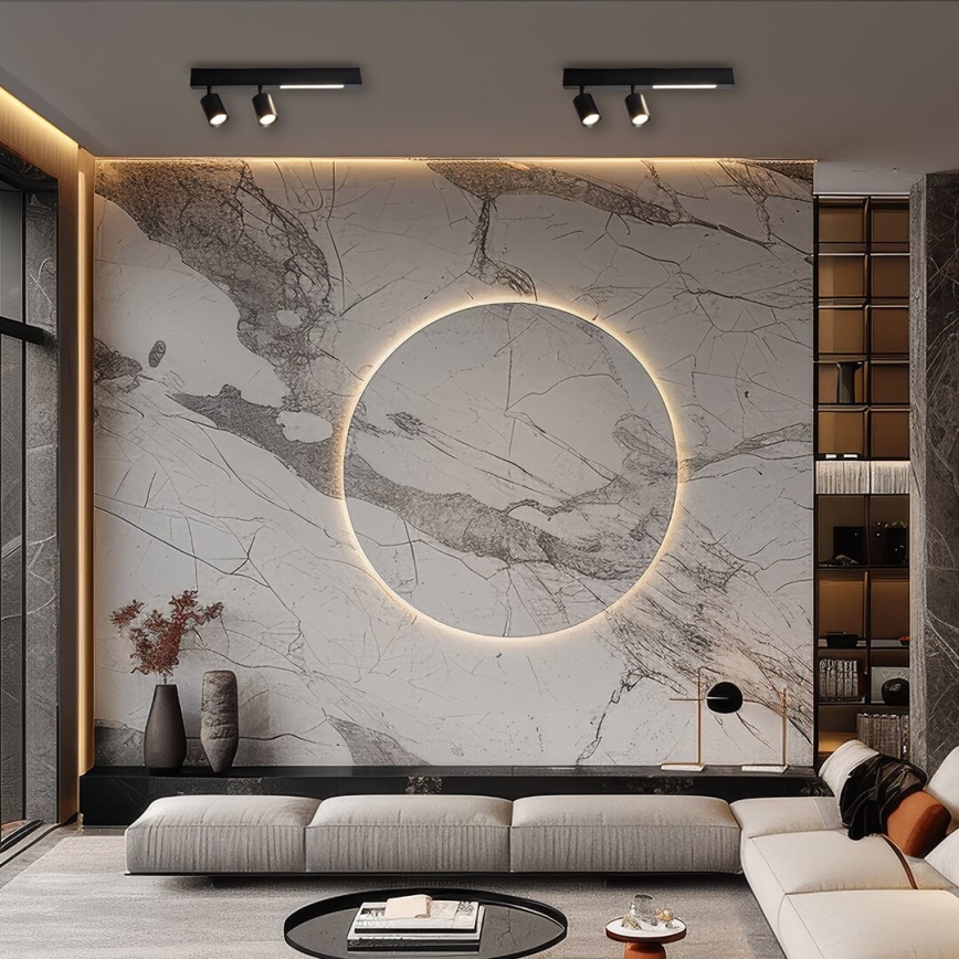 LED Σποτ MAGNET LED/5W/230V + 2xGU10/60W 3000/4000K μαύρο