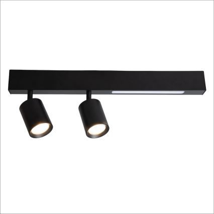 LED Σποτ MAGNET LED/5W/230V + 2xGU10/60W 3000/4000K μαύρο