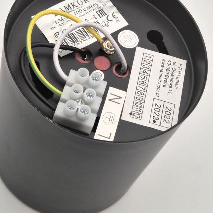 LED Σποτ φωτιστικό TACO 1xE27/15W/230V μαύρο