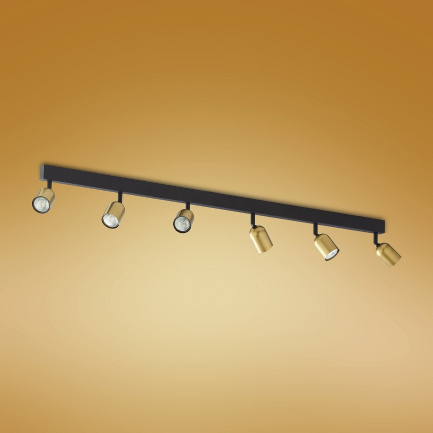 LED Σποτ TOP 6xGU10/10W/230V χρυσό/μαύρο