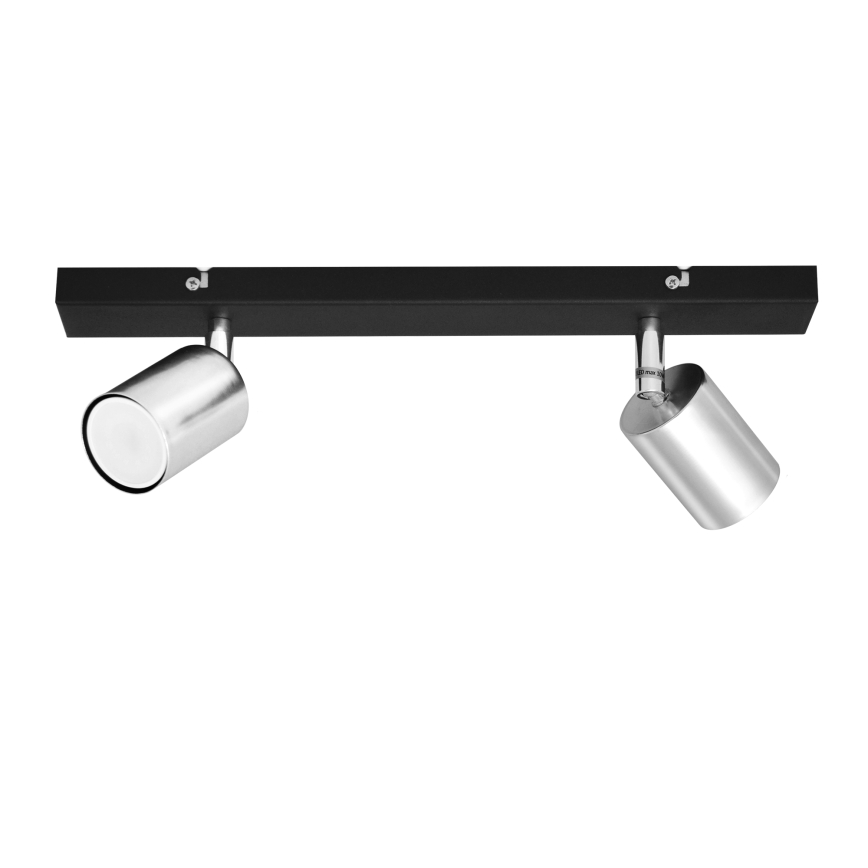 LED Σποτ TUNE 2xGU10/4,8W/230V ματ χρώμιο/μαύρο