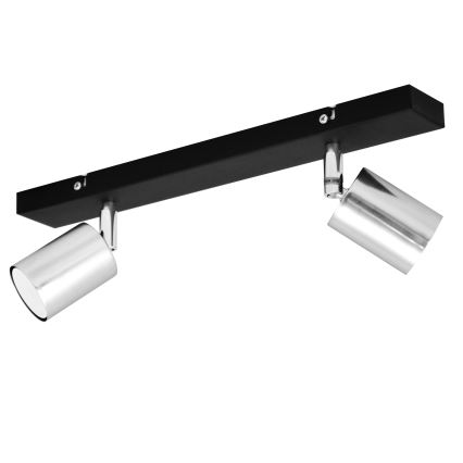 LED Σποτ TUNE 2xGU10/4,8W/230V ματ χρώμιο/μαύρο