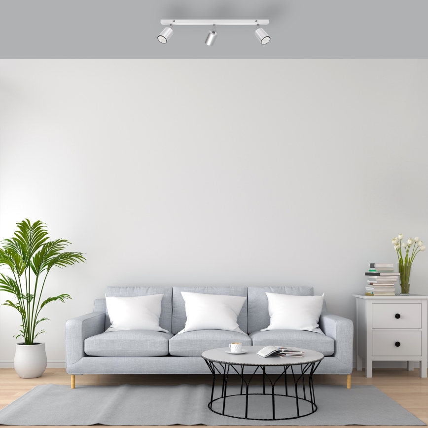 LED Σποτ TUNE 3xGU10/4,8W/230V ματ χρώμιο/λευκό