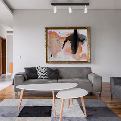 LED Σποτ TUNE 3xGU10/4,8W/230V ματ χρώμιο/μαύρο