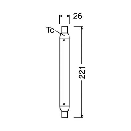 LED σωλήνας φθορισμού LINE S15s/4W/230V 2700K - Osram