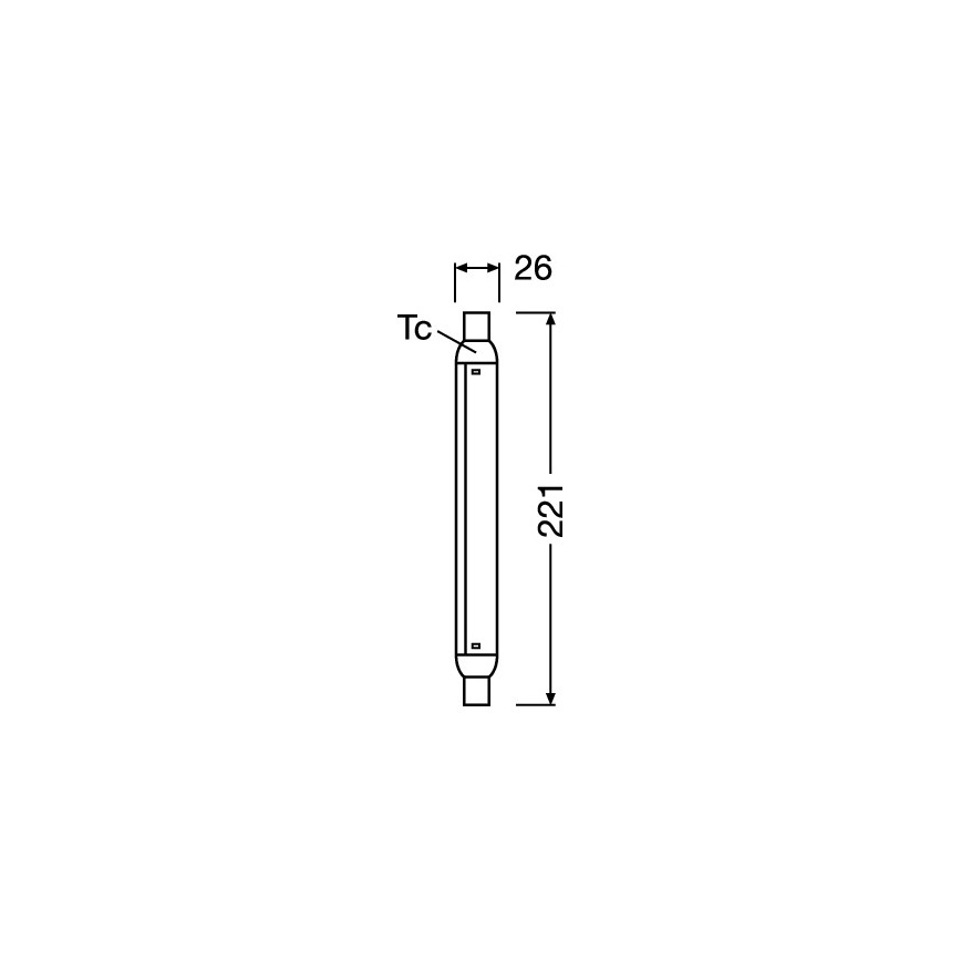 LED σωλήνας φθορισμού LINE S15s/4W/230V 2700K - Osram