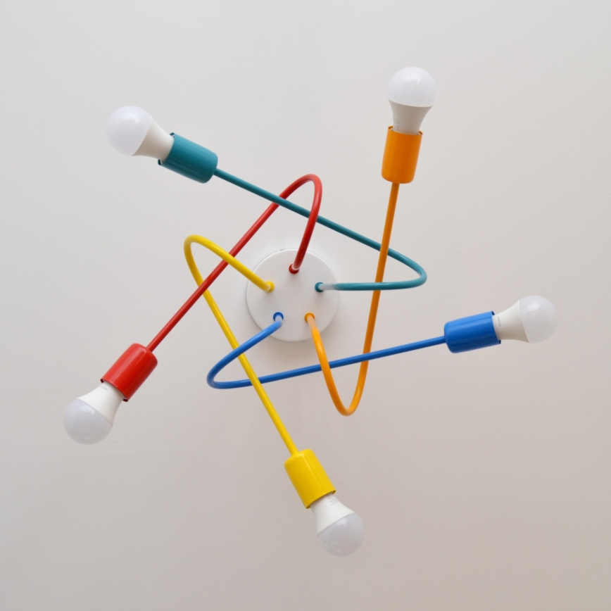 Παιδικό φωτιστικό οροφής LED OXFORD 5xE27/15W/230V