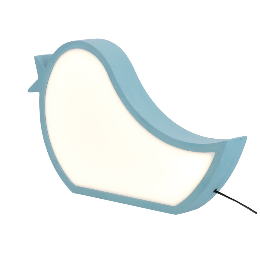 LED Παιδικό επιτραπέζιο φωτιστικό BIRD LED/12W/230V μπλε