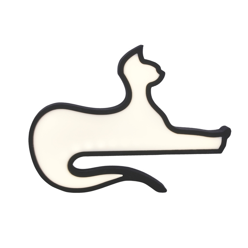 LED παιδικό επιτραπέζιο φωτιστικό CAT LED/13W/230V μαύρο