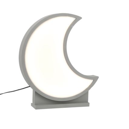 LED Παιδικό επιτραπέζιο φωτιστικό MOON LED/12W/230V γκρι