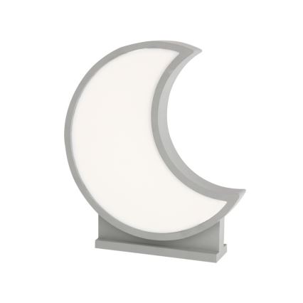 LED Παιδικό επιτραπέζιο φωτιστικό MOON LED/12W/230V γκρι