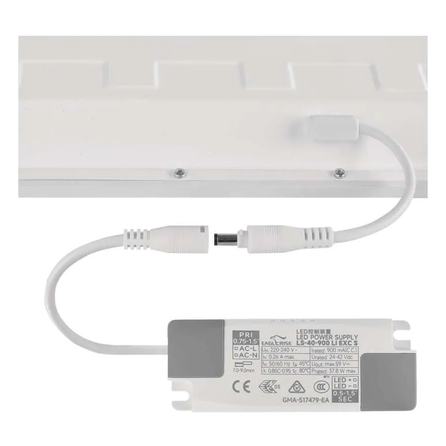 LED πάνελ οροφής για ψευδοροφή DIXXO LED/36W/230V 4000K 60x60 cm λευκό