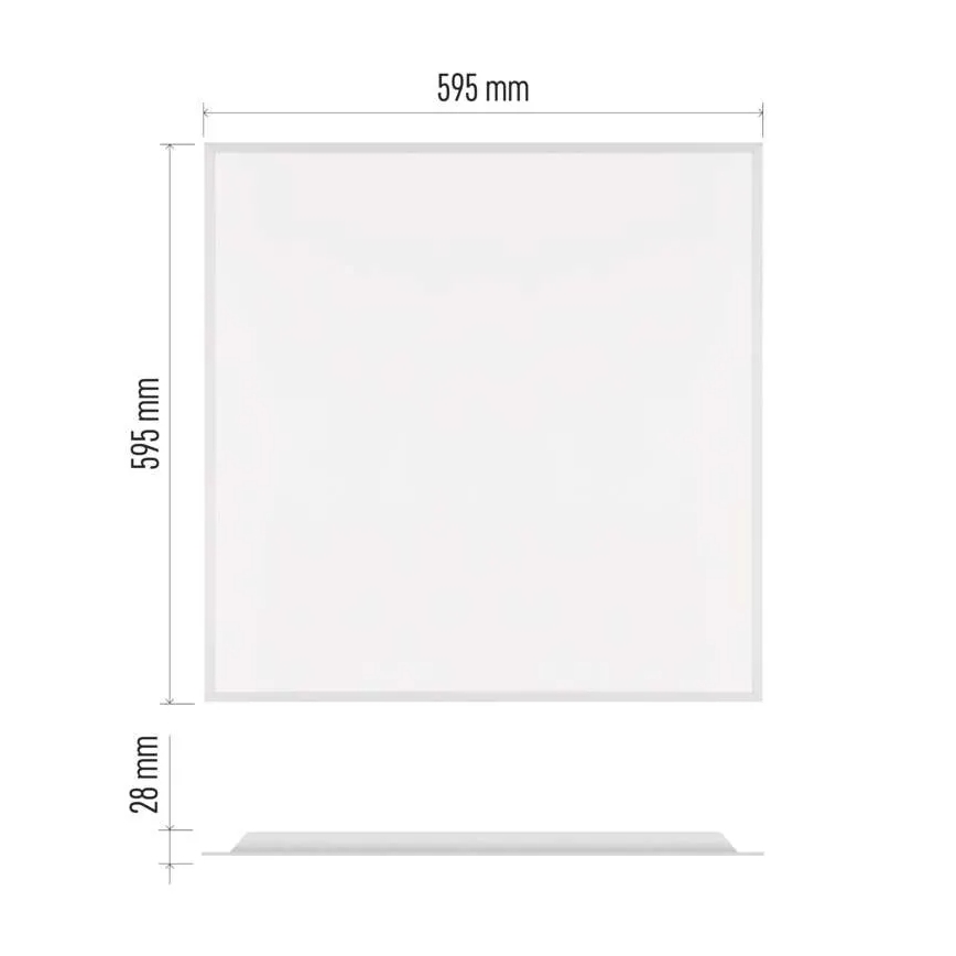 LED πάνελ οροφής για ψευδοροφή DIXXO LED/36W/230V 4000K 60x60 cm λευκό