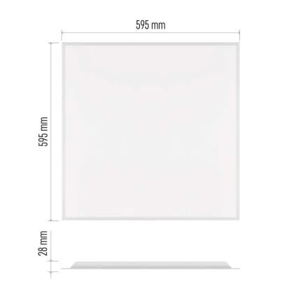 LED πάνελ ψευδοροφής DIXXO LED/36W/230V 4000K 60x60 cm λευκό