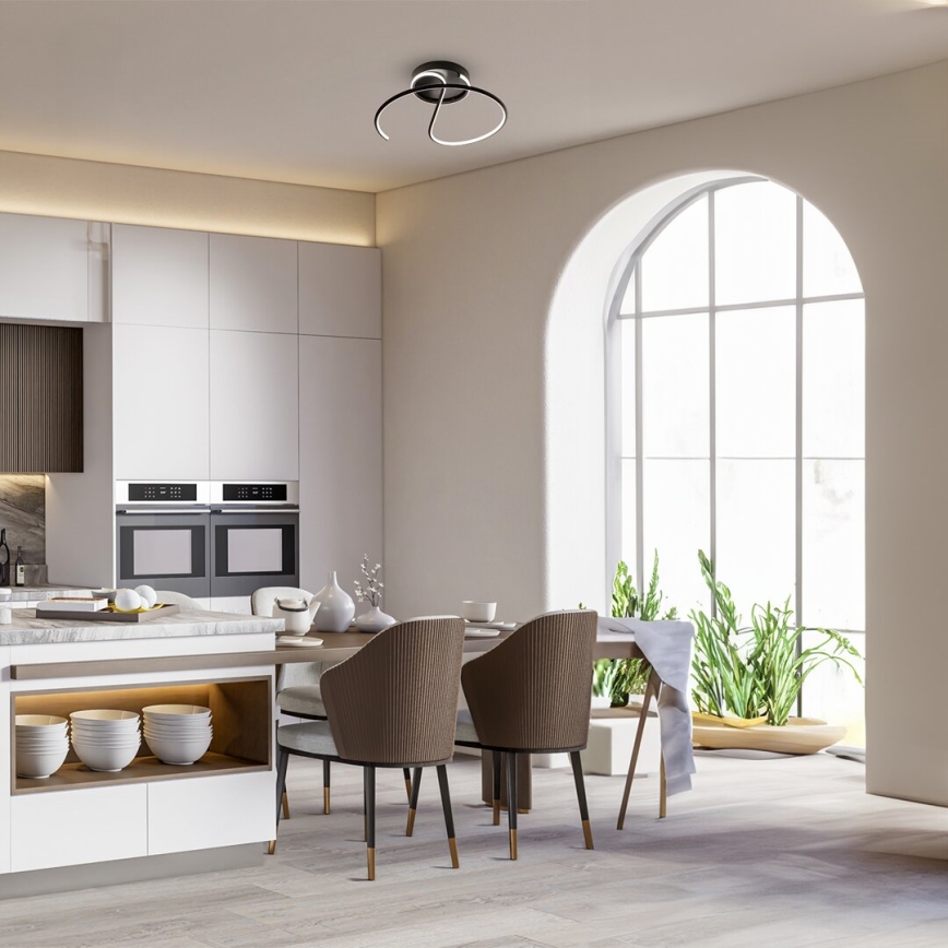 LED Πλαφονιέρα οροφής DELTA LED/30W/230V μαύρο