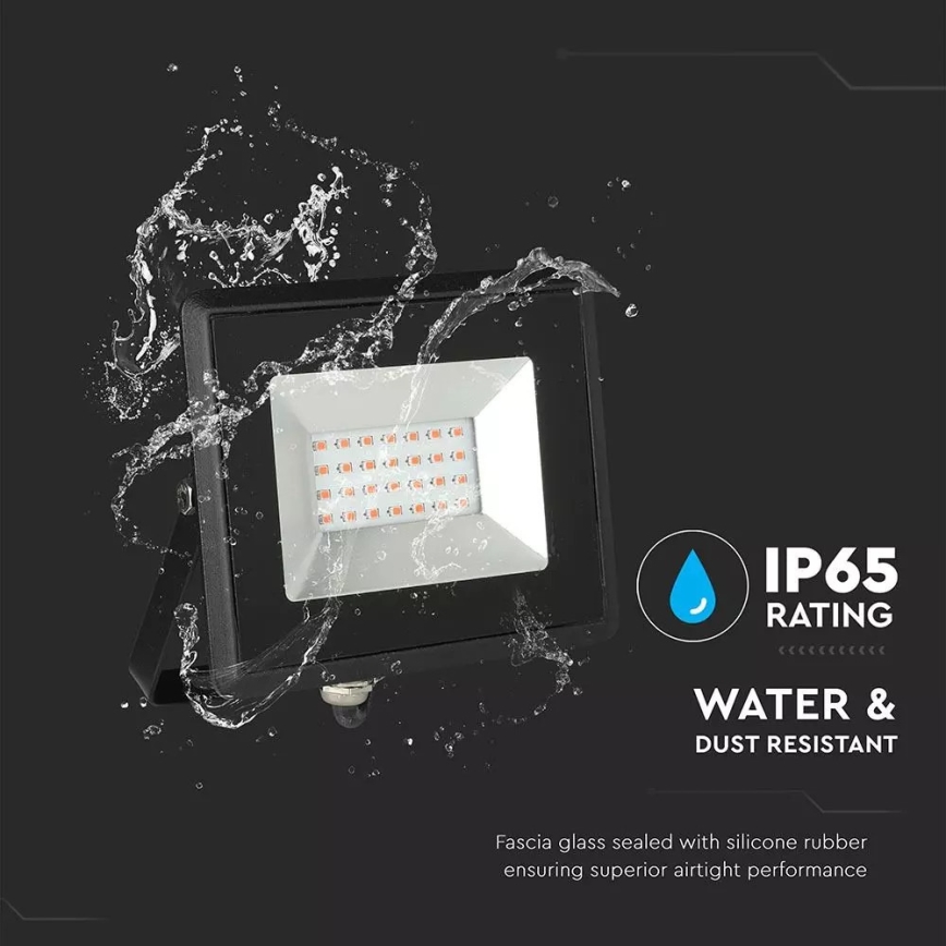 Προβολέας LED LED/20W/230V IP65 ροζ φως