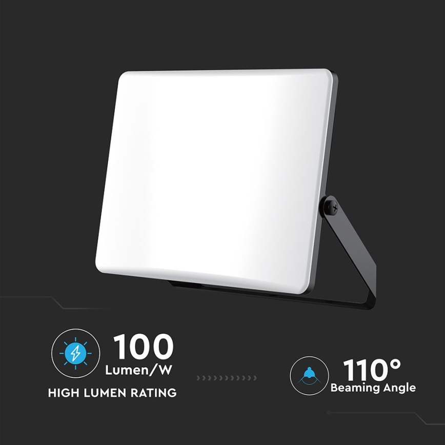 LED Προβολέας LED/50W/230V 3000/4000/6500K IP65 μαύρο