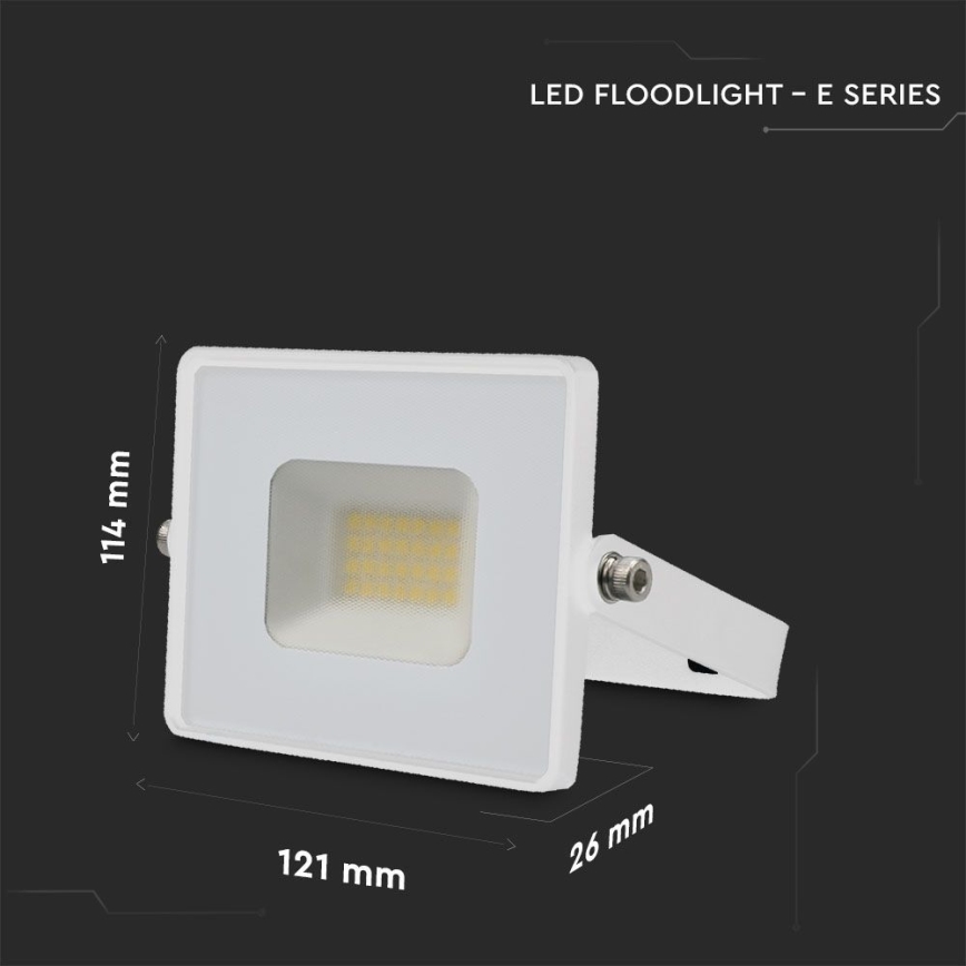LED Προβολέας LED/20W/230V 4000K IP65 λευκό