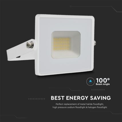LED Προβολέας LED/20W/230V 6500K IP65 λευκό