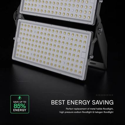 LED Προβολέας LED/500W/230V 4000K IP65 γκρι