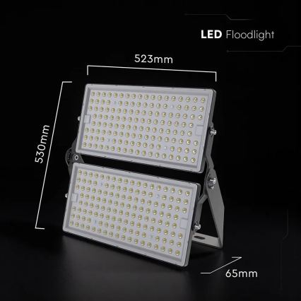 LED Προβολέας LED/500W/230V 4000K IP65 γκρι